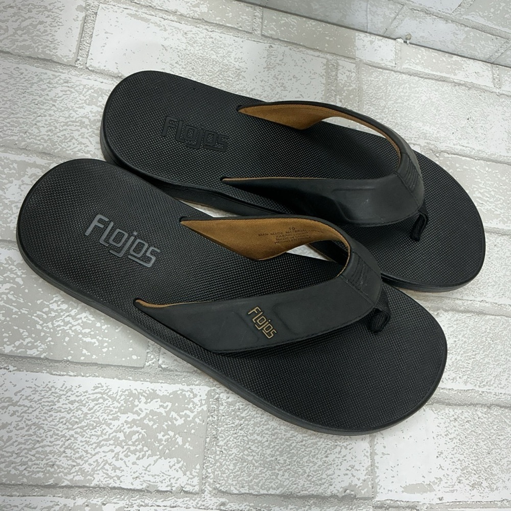 Flojos Gray and Tan Sandals